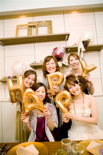 【結婚式 電報】HAPPY Gold M